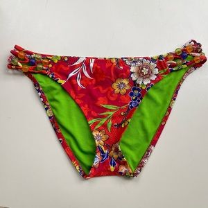 Boho Swim Bottom w/ Beads | BECCA Swim | Sz L